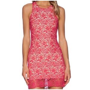 REVOLVE BRAND Lovers + Friends Radiant In Pink Mini Dress Size Small